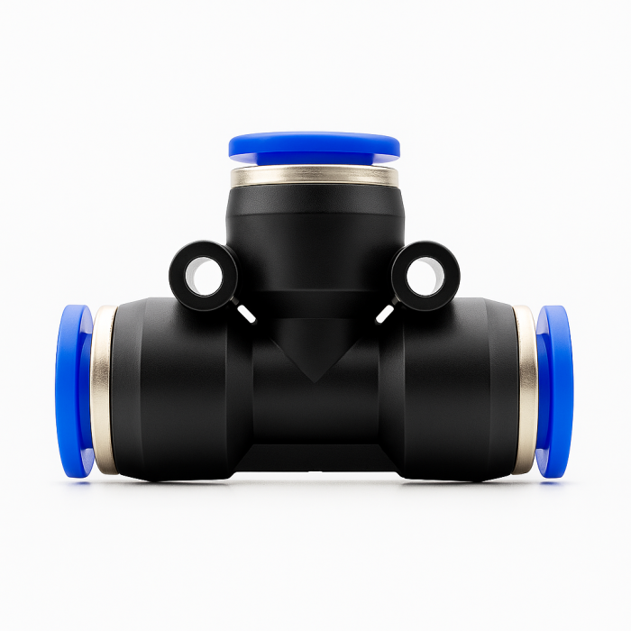 Conexão pneumática em Te